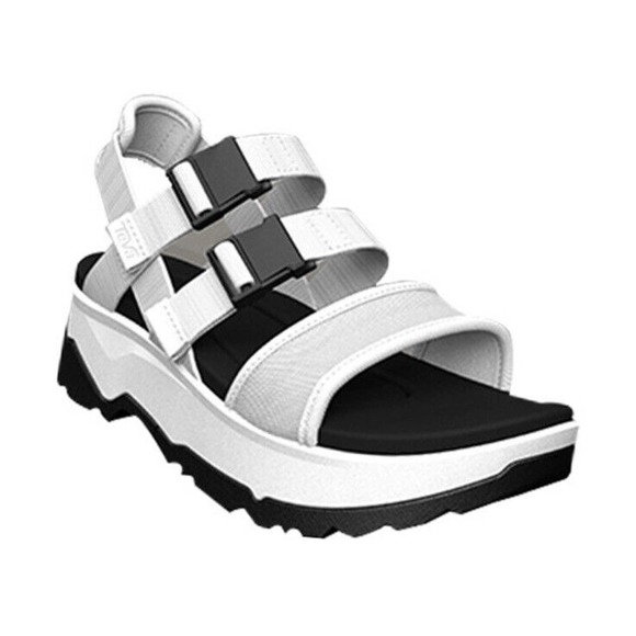 Teva Shoes Teva Jadito Slingback White Platform Flatform Sandals